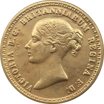 toptan İngiliz Vitoria 24-K altın kaplama paraları kopya 100 % bakır üretimi