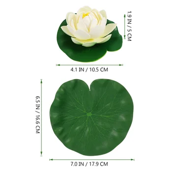 12 adet Yüzen Zambak Pedleri Yapay Lotus Çiçekleri Balık Gölet Süslemeleri Avlu Yüzen Çiçekler Süs