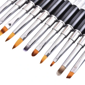 1 Adet Nail Art Hattı Oyma cetvel kalemi Tasarım Fırça Seti Kristal Elmas Çubuk Fototerapi UV Jel Boyama Fırçaları Manikür Aracı