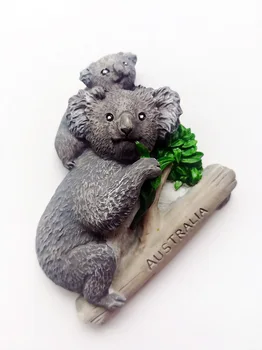Avustralya Koala Sevimli Hayvan Stereo Reçine buzdolabı hatıra mıknatısı Dekoratif Mıknatıslar 3d buzdolabı mıknatısı Dekor