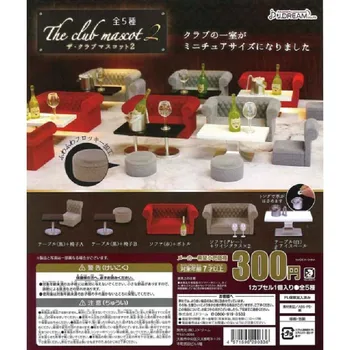 Japon Hakiki J. RÜYA Gashapon Kapsül Oyuncaklar Minyatür KTV Kutusu Masa ve Sandalye Kanepe Masa P2