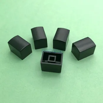 10 Parça 15 * 11 * 11.5 mm siyah dikdörtgen plastik tuş kendinden kilitleme anahtarı tuş kare delik 3.2 mm * 3.2 mm