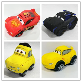 Disney 1 adet 15 cm Arabalar Yıldırım McQueen Malzeme Karikatür Anime peluş oyuncaklar Arabalar dolması bebekler