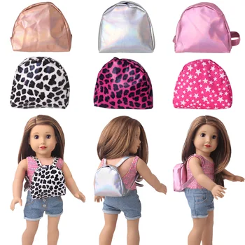 Kawaii Moda Taşınabilir Sırt Çantası okul çantası 43 Cm Erkek amerikan oyuncak bebek 18 İnç Bebek Aksesuarları Ücretsiz Kargo