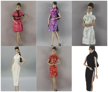 1 ADET oyuncak bebek giysileri 1: 6 Ölçekli Elbise Çin cheongsam 11.5 inç 30cm Bebek Birçok Stil Seçim için Hediyeler kızlar için