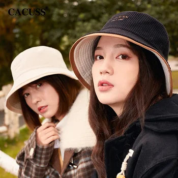 Balıkçı Şapka Kadın Sonbahar ve Kış Yeni Sıcak Çift taraflı Giyen Güneş Gölgeleme Düz Renk Moda Trendi Öğrenci Havzası Şapka