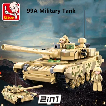 Sluban Yapı blok oyuncaklar Ordu 99A Ana Muharebe Tankı 893 ADET Tuğla B0790 Önde Gelen Markalarla Uyumlu İnşaat Kitleri