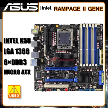 ASUS Rampage II Gene LGA 1366 Anakart DDR3 Intel X58 Anakart SATA II USB2.0 2×PCI-E X16 Mikro ATX Çekirdek i7 950 980