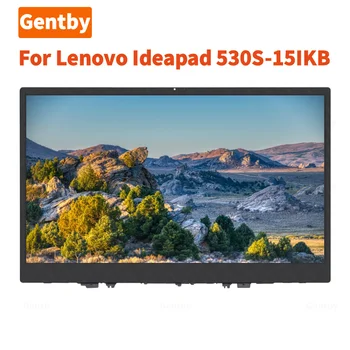 Lenovo Ideapad 530S için 15IKB 81EV Hava 15IKBR 5D10R06098 5D10M42873 15.6 FHD IPS LCD Ekran Paneli Cam Meclisi Çerçeve