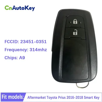 CN007225 Satış Sonrası Toyota Prius 2016-2018 için Akıllı Otomatik Anahtar Kontrol Uzaktan 2 Düğmeler 314MHz 23451-0351 FCC ID: BR1EW PAGE1