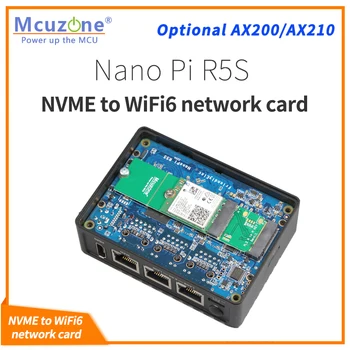 M. 2 M anahtar NVME SSD Bir anahtar WıFı6 AX200 AX210 MT7921K nanoPi R5S CM4 raspberryPı