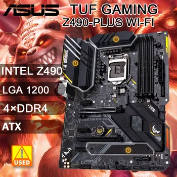 LGA 1200 Anakart Intel Z490 Çekirdek i3-10100Fcpus Asus TUF OYUN Z490-PLUS WI-FI Anakart 1200 DDR4 M. 2 PCI - E 3.0 ATX