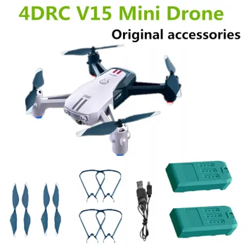 4DRC V15 Drone Orijinal Aksesuarları 3.7 V 1200mAh Pil Pervane Blade V15 Mini Rc Drone Yedek Parça 18 Dakika Uçuş