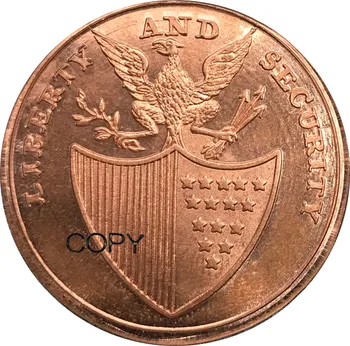 Amerika Birleşik Devletleri 1795 Washington Liberty & Güvenlik Penny tarihsiz Baker 30 Kırmızı Bakır Kopya paraları