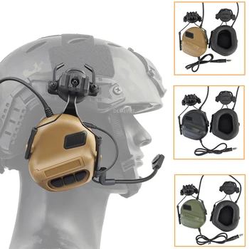 Airsoft İletişim Kulaklık Paintball CS Taktik Kulaklıklar Savaş Avcılık Çekim Kulaklık 19-21mm Kask Rayları
