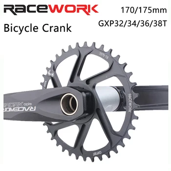 RACEWORK GXP Aynakol Mtb Monoplate Krank Kolu Bisiklet Entegre Mum Pe 1 Taç Dağ Bisikleti Hollowtech Bağlantı Çubukları