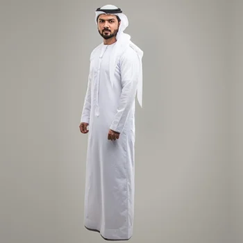 Islam Abaya Erkekler Müslüman Kıyafetleri Kaftan Pakistan Suudi Arabistan Roupas Masculinas müslüman kıyafetleri Kaftan Uzun Elbise Abayas Ropa Hombre