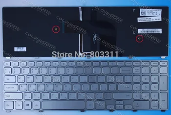Yeni RUSYA RU Gümüş Laptop dell için klavye INSPRİON 17 7000 7737 ARKADAN AYDINLATMALI 0XVK13 NSK-LH0BW