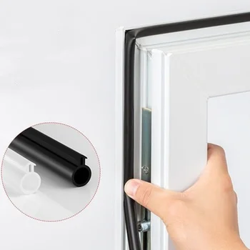 10M O Tipi Plastik Çelik Kapı Pencere sızdırmazlık şeridi Silikon Kauçuk Elastik Bant tutucu kapı boşluğu contası pencere donanımı