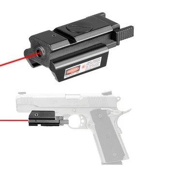 Düşük Profilli Taktik Kırmızı Nokta Lazer Sight Glock 17 19 22 23 31 32 Tabanca Airsoft Tabanca Lazer Kapsam Sight 20mm Ray Lazer