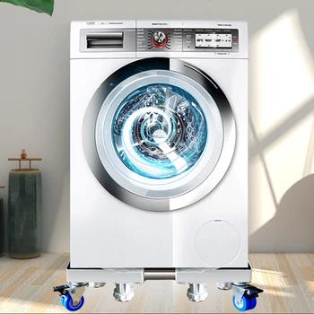 Standı Çamaşır Makinesi Zemin Ayarlanabilir Hareketli Taban Tutucu Buzdolabı Buzdolabı Evrensel Makine Taşıma Montaj 4 Desen
