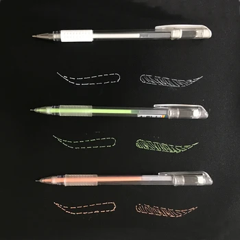 2 adet/grup dövme işaretleyici kalem Kalıcı Makyaj Malzemeleri Microblading Aksesuarları Cerrahi Cilt işaretleyici kalem Araçları Kaş Dudak için