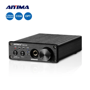 AIYIMA Ses USB Dekoder DAC Dönüştürücü 192 kHz Çift ES9038Q2M Çözme stereo kulaklık Amplifikatör Optik Koaksiyel Amplifikatörler