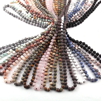 Ücretsiz Kargo Moda Takı Buzlu Yarı Değerli Taşlar uzun Düğümlü Kolye