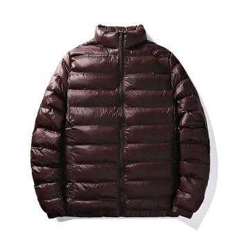 Yeni Erkek Sonbahar Kış 2023 Standı Yaka Hafif Aşağı pamuklu ceket Kore Bir Moda Çok Yönlü Sıcak Soğuk Geçirmez Ceket