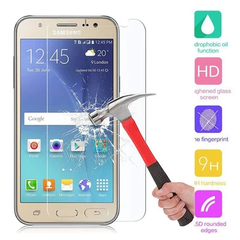 Temperli cam için Samsung Galaxy C7000 C7 C10 C7100 2017 ekran koruyucu HD çizilmez Anti-parmak izi