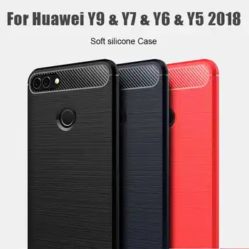 Katychoı Darbeye Dayanıklı Yumuşak Kılıf İçin Huawei Y9 2018 Y7 Pro Başbakan Y6 Y5 telefon kılıfı Kapak