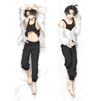 60 * 180CM Tokyo Revengers Manjiro Sano Mikey Anime Yastık Kılıfı Sarılma Vücut Uzun Şeftali Yastık Kılıfı Yastık Dakimakura Üzerinde