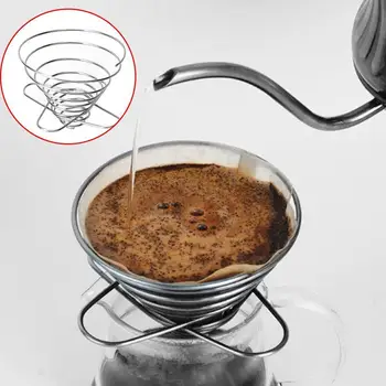 Katlanabilir Kahve filtreli fincan Bahar Taşınabilir Mini Kahve filtre tutucu Çelik Coffeeware Mutfak Yemek Bar