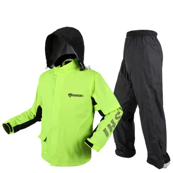 Yağmurluk yağmurluk seti Açık Spor Balıkçılık Erkek ve Kadın Su Geçirmez Fisyon Yağmurluk Takım Elbise Motosiklet Yağmurluk + pantolon