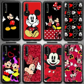 Sevimli Mickey ve Minnie telefon kılıfı için Huawei P20 P30 P40 lite E Pro Mate 40 30 20 Pro P Akıllı 2020