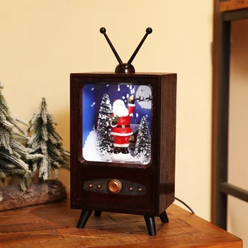 Büyük Anlaşma Yeni Mini Versiyonu Retro Kar Müzik TV Parti Atmosfer Dekorasyon Noel Ev Sahne Dekorasyon Malzemeleri Sıcak Satış