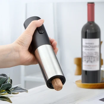Elektrikli şarap şişe açacağı Tirbuşon Folyo Kesici Seti Şarj Edilebilir şişe açacağı Otomatik Kırmızı Şarap Tirbuşon Mutfak Aksesuarı
