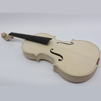 Yüksek Kaliteli Bitmemiş Sadece Beyaz Keman Seçici 10 Yıl Doğal Kurutulmuş Akçaağaç Arka Ladin Üst El Yapımı Violino