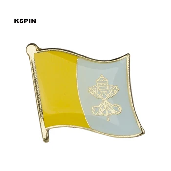 Vatikan bayrağı pin yaka pin rozeti Broş Simgeler 1 ADET KS-0058