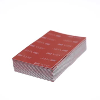 10 Adet 3M Güçlü Yapışkan Kırmızı ve Gri Alt Çift taraflı yapışkan 85.6 mm*53.98 mm*1mm Karo Duvar Sticker Köpük Ofis Bandı