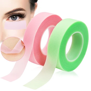 1 Adet Kirpik Uzatma Lint Ücretsiz Göz Pedleri pembe yeşil PE Bant Altında Göz Pedleri Kağıt Yanlış Kirpik Yama kadın Makyaj Araçları