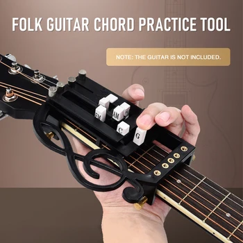 Gitar aksesuarları Gitar yardımcı artefakt acemi tembel otomatik tek tuşla akor yardımcısı parmak kuvvet egzersiz