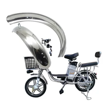 16 inç 16x2. 5 E-Bisiklet Elektrikli Bisiklet Çamurluk Çamurluk Paslanmaz Çelik Katlanır Bisiklet Kanatları Ön Arka çamurluk Bisiklet Parçaları
