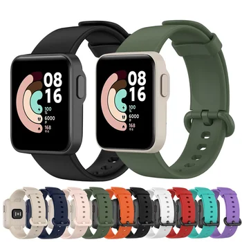 Saat kayışı Xiaomi Mi İzle Lite spor Silikon SmartWatch Yedek watchband Bilezik mi izle lite Redmi saat kayışı