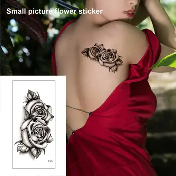 Vücut dövme kullanımı kolay su geçirmez uygun çiçek geçici dövme etiket güzellik için