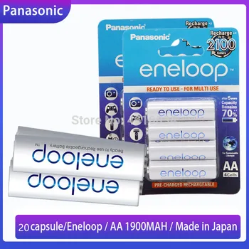 20 adet Panasonic Orijinal piller için Kamera El Feneri Ön Şarjlı 1.2 V 1900mAh Nİ-MH AA Şarj Edilebilir Piller Japonya'da Yapılan
