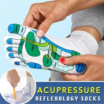 Ayak Masajı Acupressure Çorap Fizyoterapi Masaj Rahatlatmak Yorgun Ayak Refleksoloji Çorap Ayak Noktası Çorap İngilizce Çizim