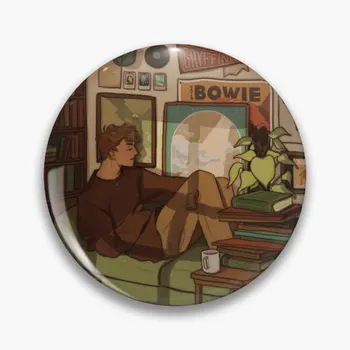Moony, Daire Düğmesi Özelleştirilebilir Yumuşak Düğme Pin Şapka Yaka Pin Sevgilisi Dekor Takı Broş Yaka Hediye Komik Karikatür Kadın