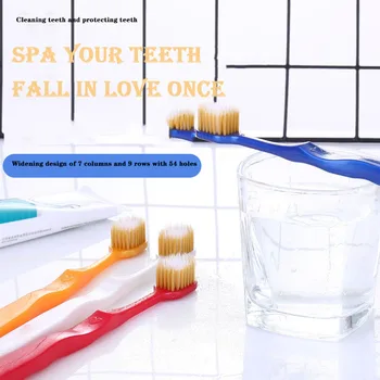 Diş fırçası 4 Paket Bambu Kömür yetişkin Süper yumuşak saç Geniş Kafa Online Ünlü Patlamalar
