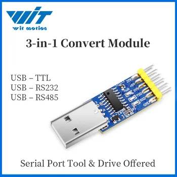 WitMotion USB TTL RS485 RS232 Çok fonksiyonlu Seri Arabirim Modülü 3.3 v ve 5v giriş Seri dönüştürücü